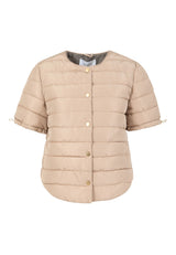 Coster Copenhagen Asta Quilted Short Sleeve Jacket Sand