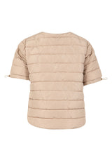 Coster Copenhagen Asta Quilted Short Sleeve Jacket Sand