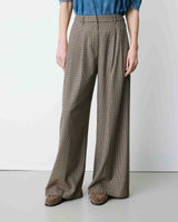 GRACE & MILA Houndstooth Tailored Pants Ayen