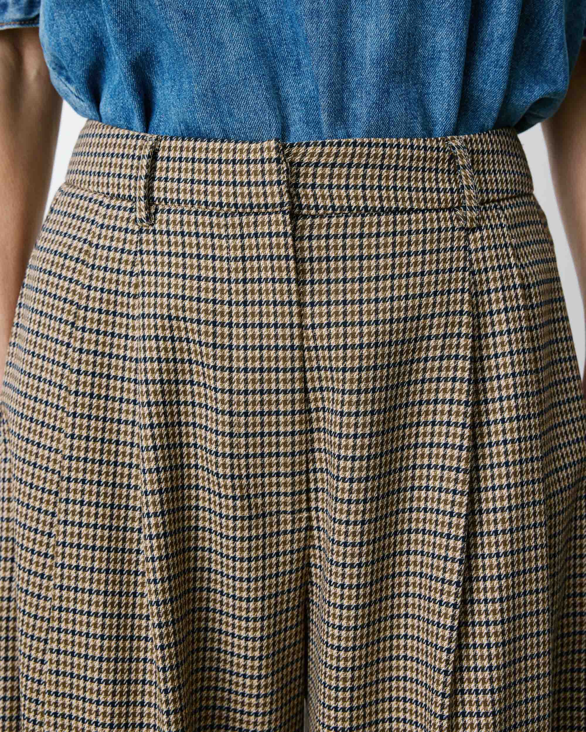 GRACE & MILA Houndstooth Tailored Pants Ayen
