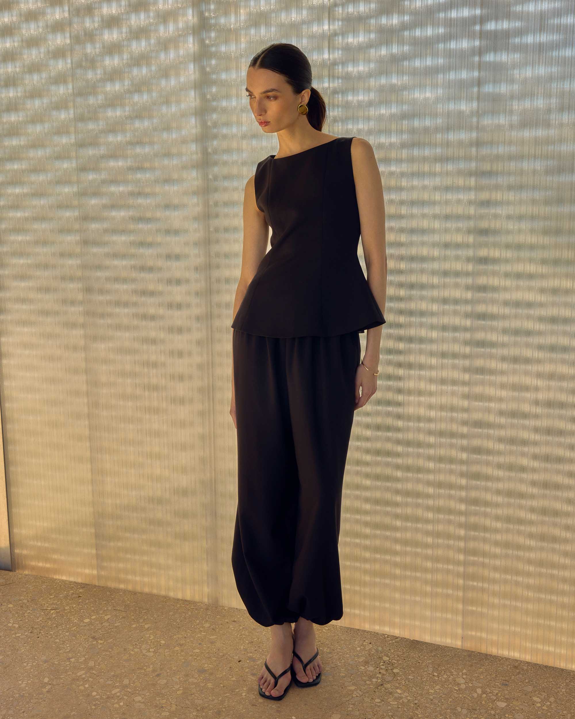 GRACE & MILA Aniel Balloon Pants Black
