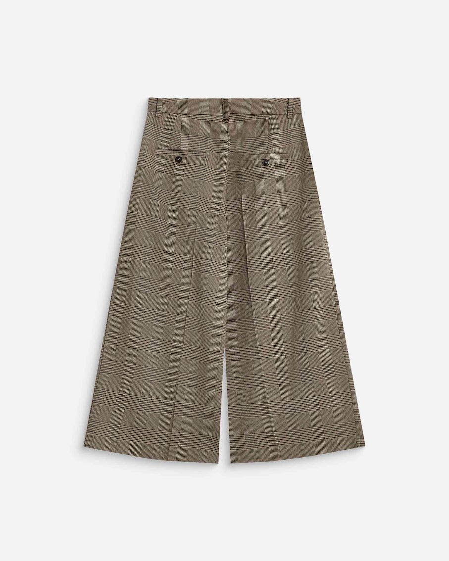 GRACE & MILA Houndstooth Tailored Bermuda Pants Arnold