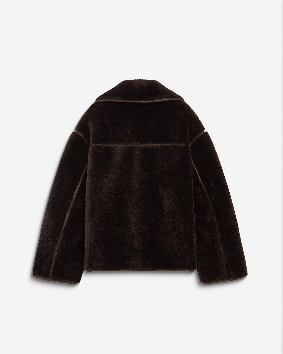GRACE & MILA Amelio Faux Fur Chocolate