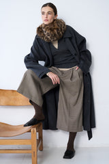 GRACE & MILA Houndstooth Tailored Bermuda Pants Arnold
