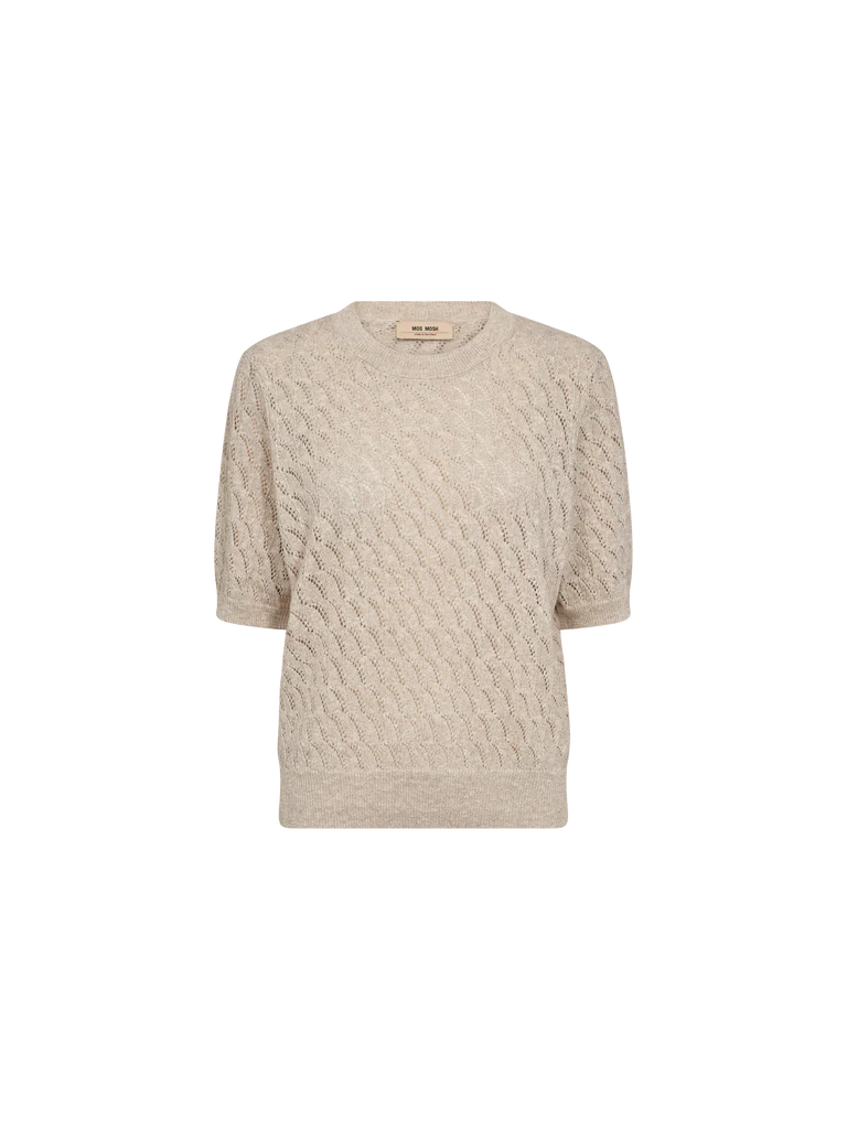 Mos Mosh Karin Marisol Linen Knit Feather Gray