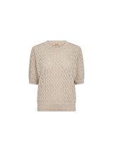 Mos Mosh Karin Marisol Linen Knit Feather Gray