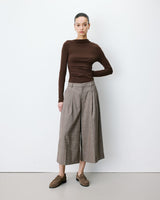 GRACE & MILA Houndstooth Tailored Bermuda Pants Arnold