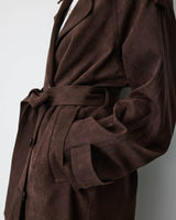 GRACE & MILA Astrid Trench Chocolate