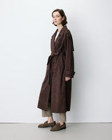 GRACE & MILA Astrid Trench Chocolate