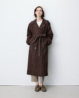 GRACE & MILA Astrid Trench Chocolate