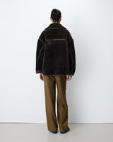 GRACE & MILA Amelio Faux Fur Chocolate