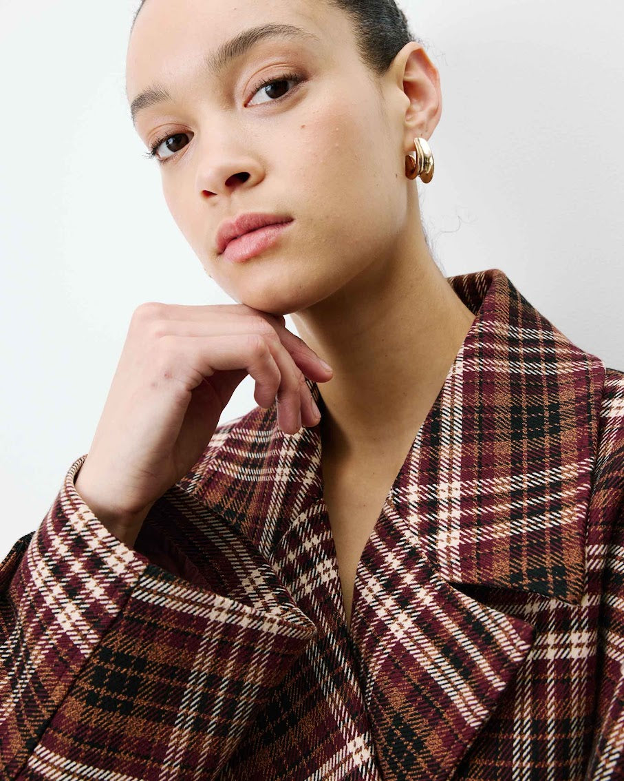 GRACE & MILA Ayme Blazer Cherry