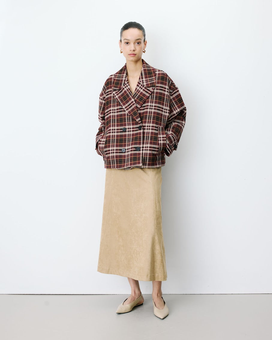 GRACE & MILA Ayme Blazer Cherry