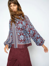 Mos Mosh Milkey Lino Cut Blouse Port Royal