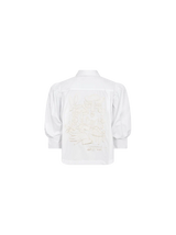Mos Mosh Adjao Bernat Emb Shirt White