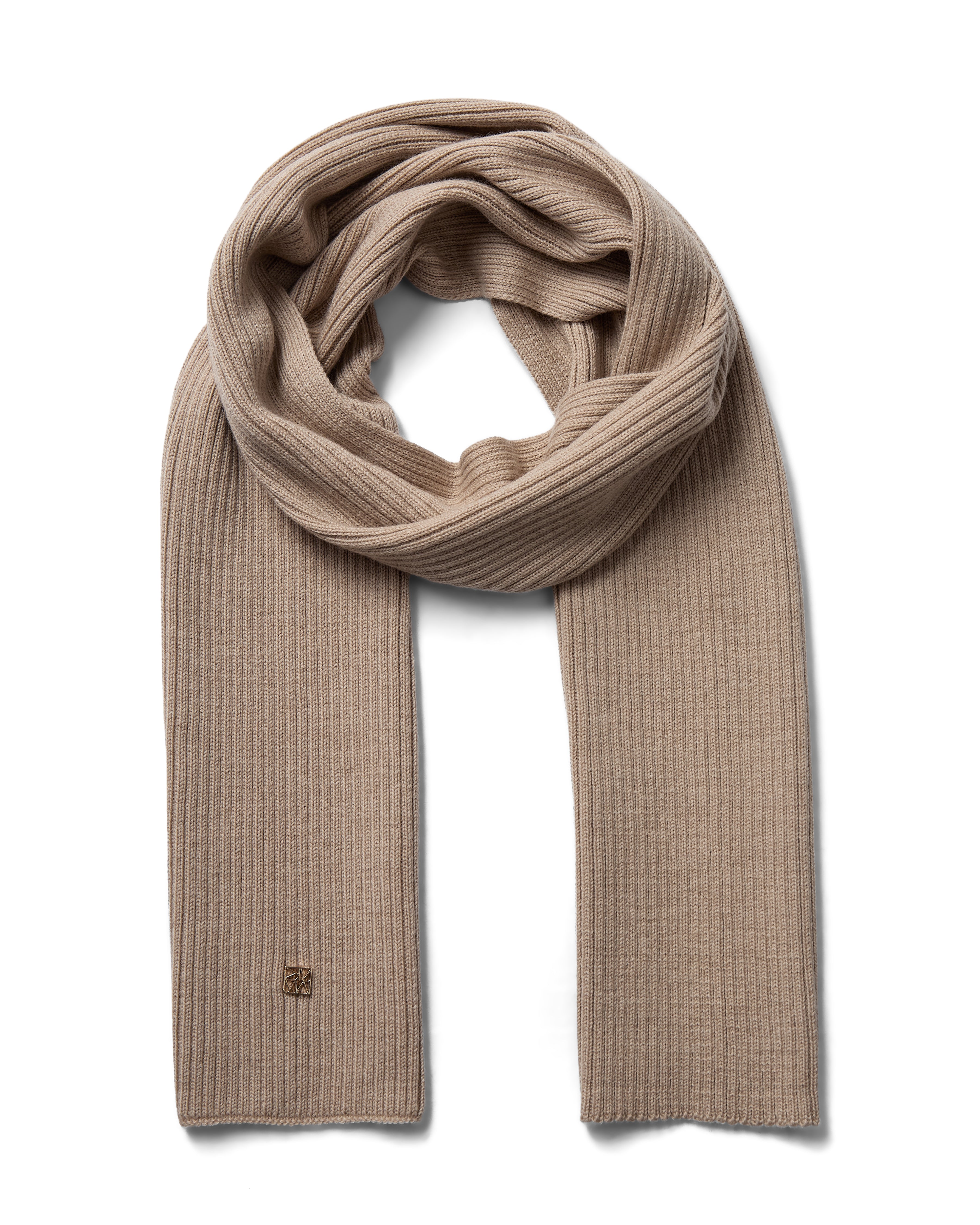 Mos Mosh Tova Wool Rib Scarf Doeskin