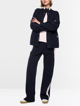 Marc Cain Sports Jacket with Knitted Detail Navy BS31.13J09