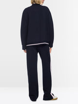 Marc Cain Sports Jacket with Knitted Detail Navy BS31.13J09