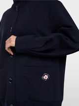 Marc Cain Sports Jacket with Knitted Detail Navy BS31.13J09