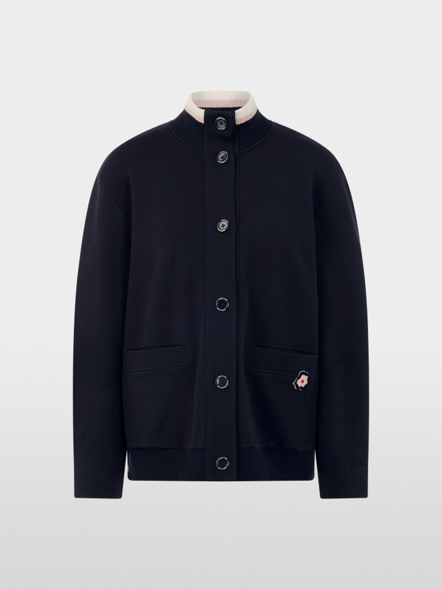 Marc Cain Sports Jacket with Knitted Detail Navy BS31.13J09