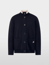 Marc Cain Sports Jacket with Knitted Detail Navy BS31.13J09