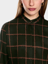 Marc Cain Collections Printed Viscose Blouse Forest Night BC51.24W28