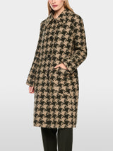 Marc Cain Collections Coat with Detachable Fur Collar Tannin BC11.12W65