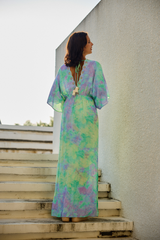 JULES Embroidered Dress Aqua