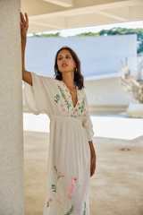 ANITA Embroidered Dress White