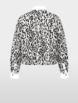 Marc Cain Sports Cotton Blouse with Leopard Print BS51.21W82