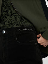Marc Cain Collections FEURA Velvet Pants Black BC81.52W58