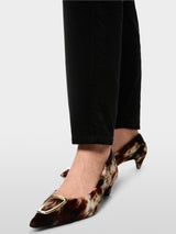 Marc Cain Collections FEURA Velvet Pants Black BC81.52W58