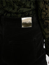 Marc Cain Collections FEURA Velvet Pants Black BC81.52W58