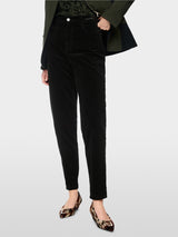 Marc Cain Collections FEURA Velvet Pants Black BC81.52W58