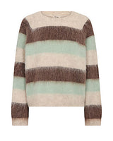 Mos Mosh Suvi Stripe Knit Frosty Green