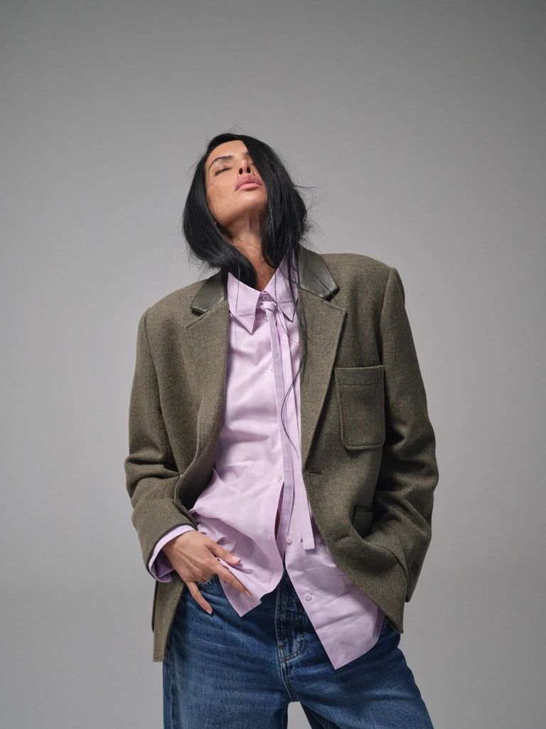 Heyanno Ever Stripe Shirt Fair Orchid