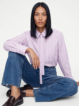 Heyanno Ever Stripe Shirt Fair Orchid