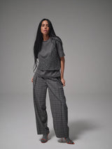 Heyanno On Check Pants
