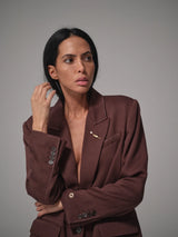Heyanno Till Twill Blazer Java