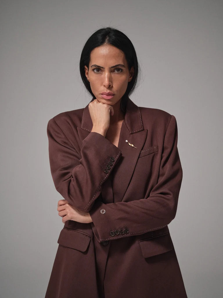 Heyanno Till Twill Blazer Java