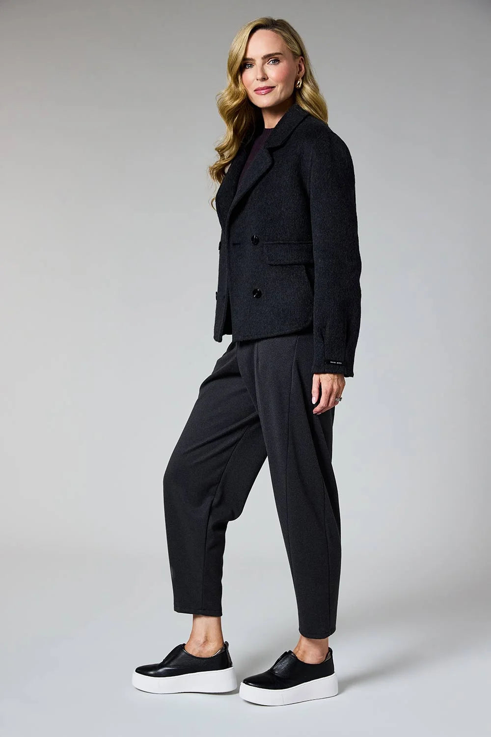 d.e.c.k. By Decollage Double Breasted Jacket Antracite