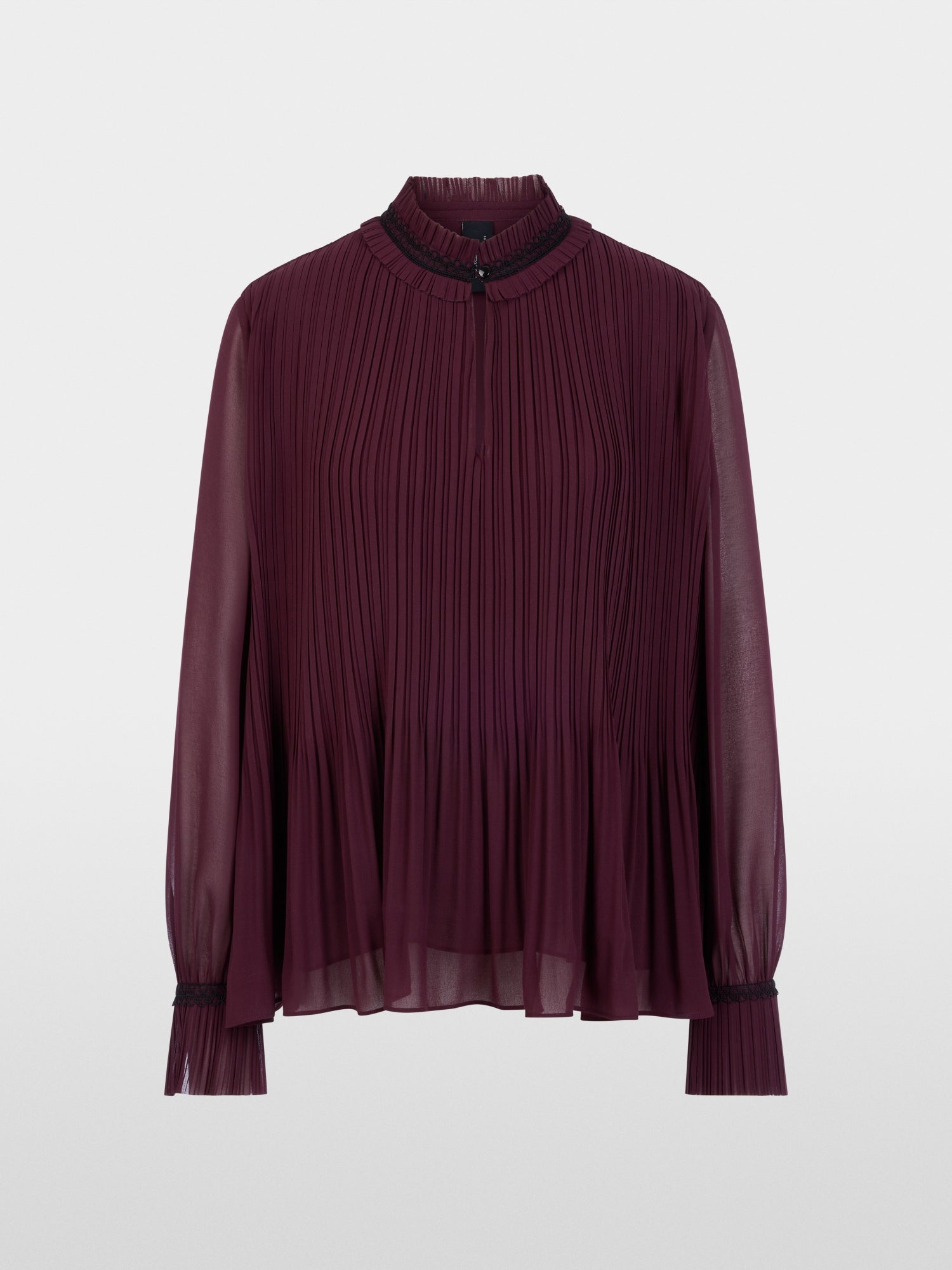 Marc Cain Collections Pleated Blouse Winetasting BC51.31W61