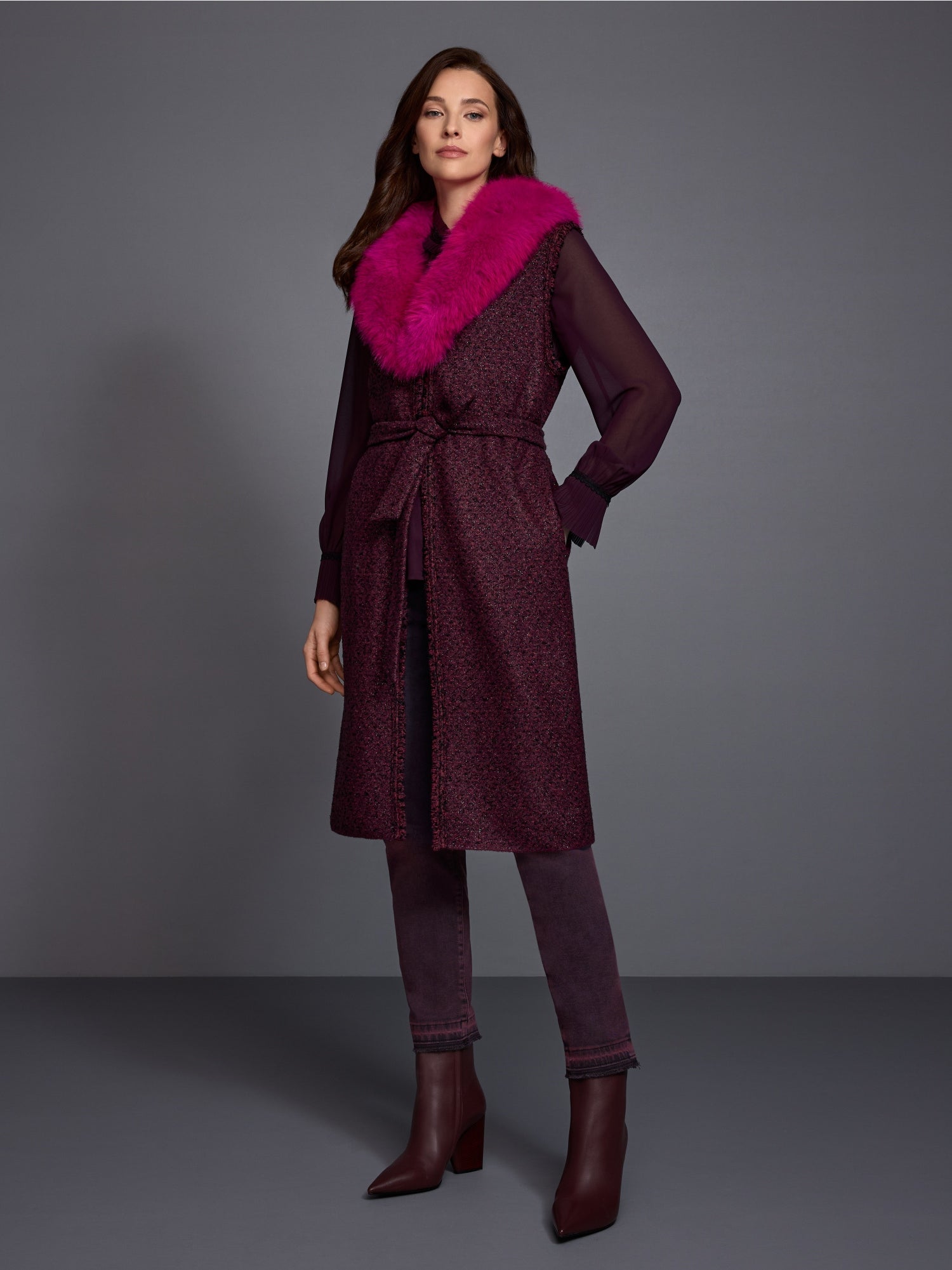 Marc Cain Collections SILEA Jeans Winetasting BC82.30D11
