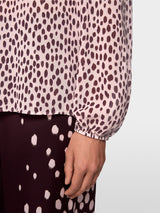Marc Cain Collections Blouse with Polka Dot Print Chalk Pink BC51.36W86