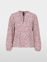 Marc Cain Collections Blouse with Polka Dot Print Chalk Pink BC51.36W86