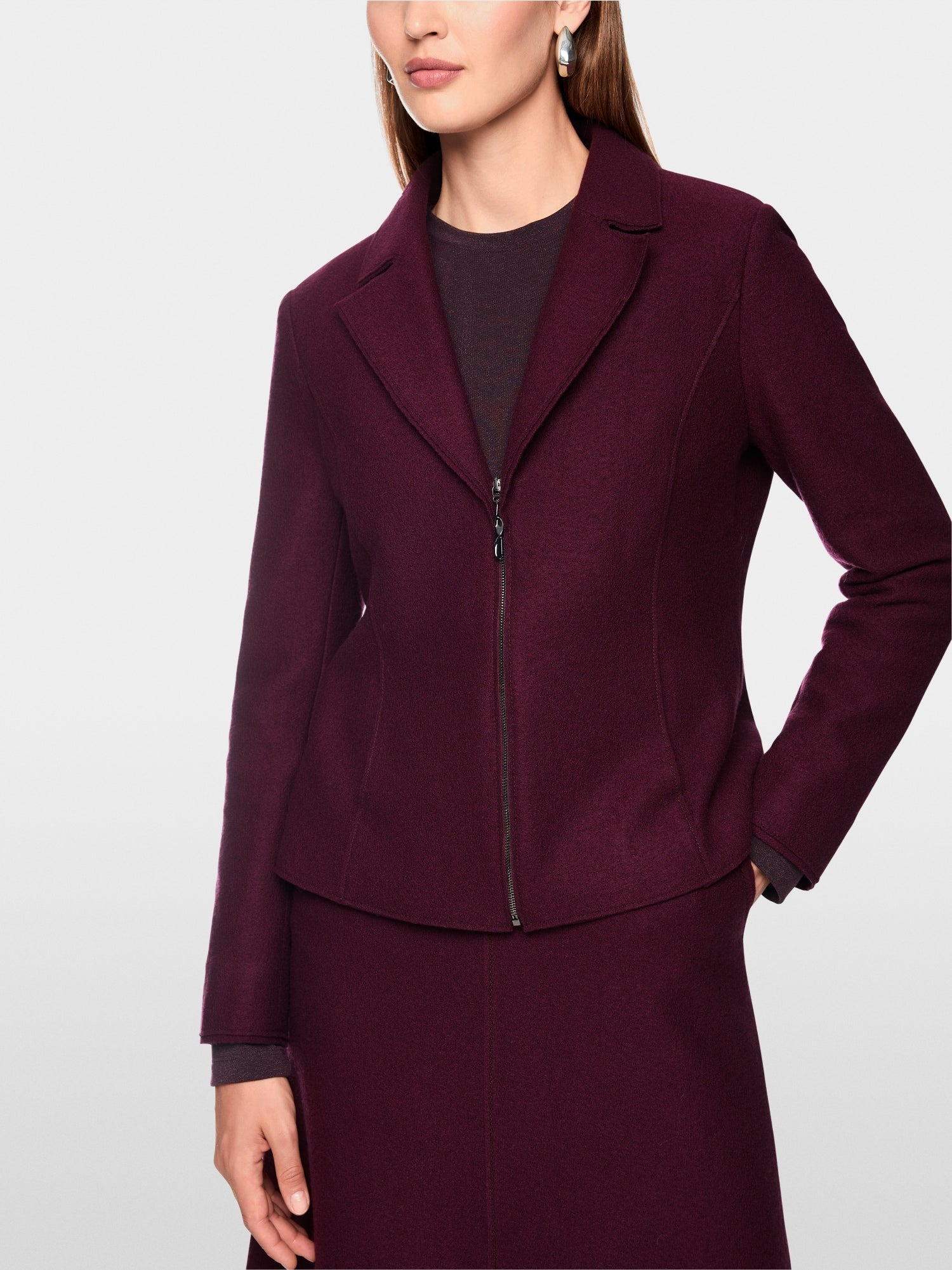 Marc Cain Collections Fitted Blazer Winetasting BC34.38J30