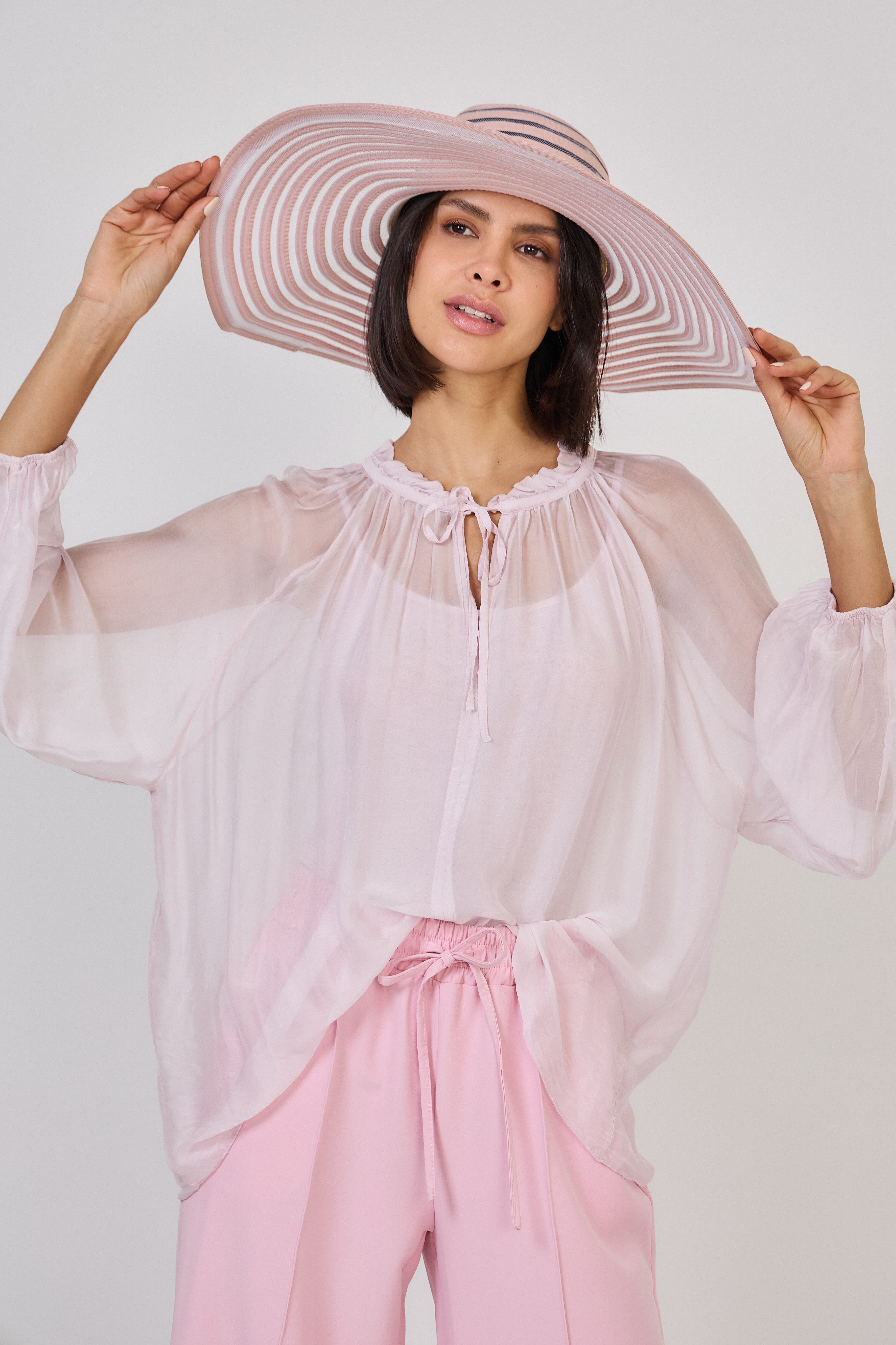 Millie Silk Blouse Soft Pink