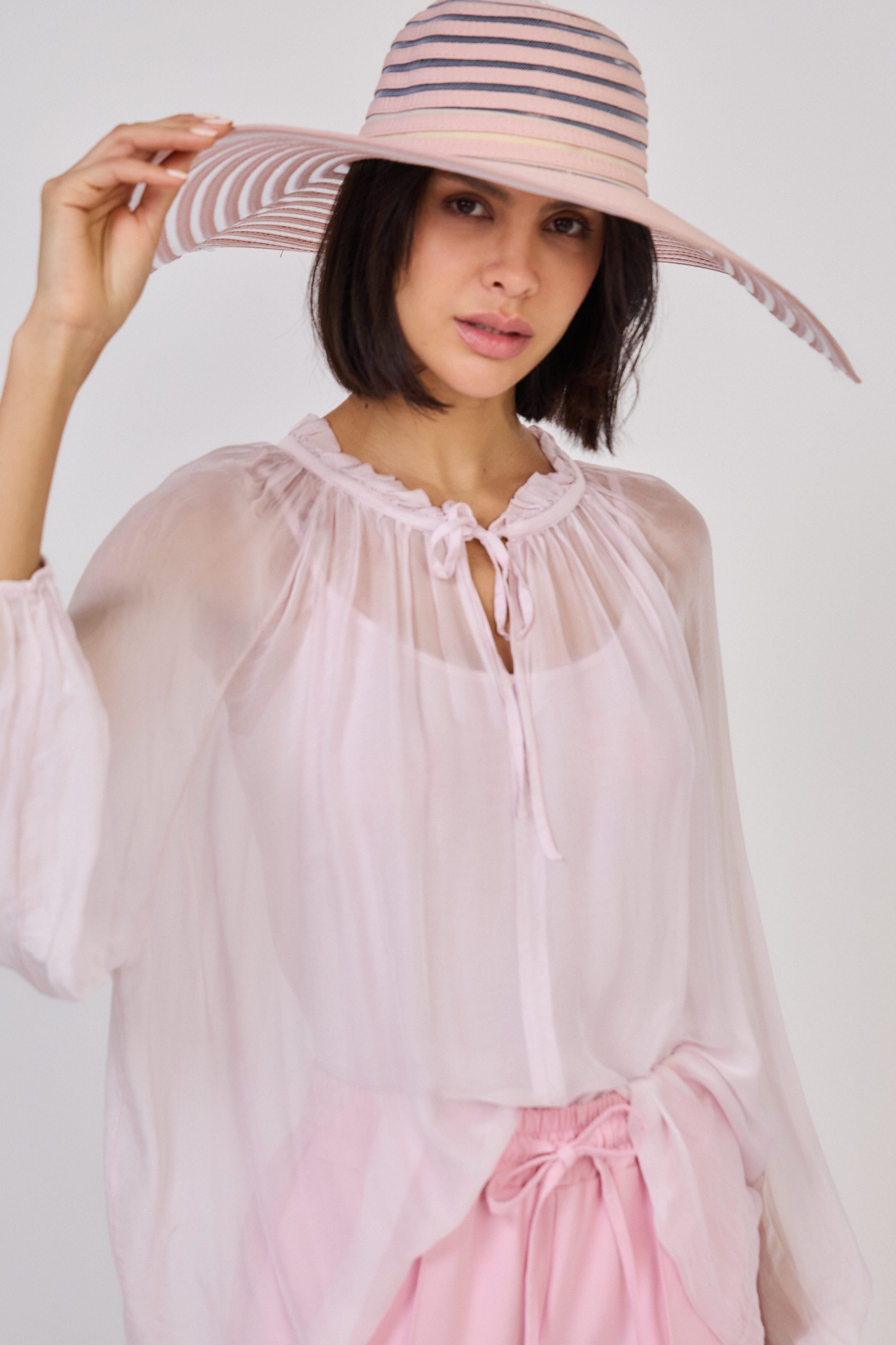 Millie Silk Blouse Soft Pink