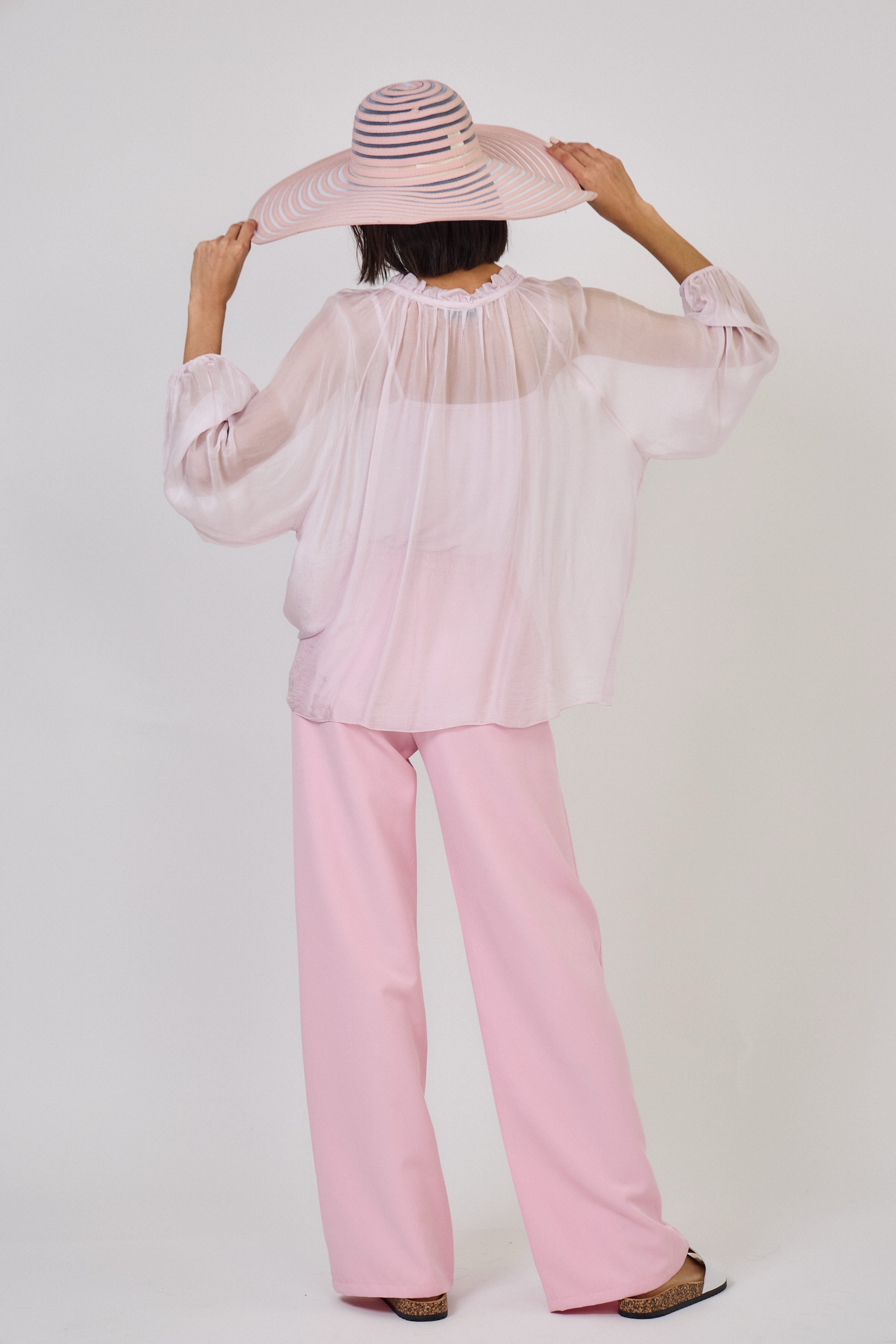 Millie Silk Blouse Soft Pink