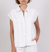 Sarah Linen Shirt White